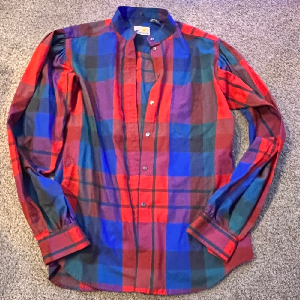 Liz Claiborne vintage plaid button down size 6